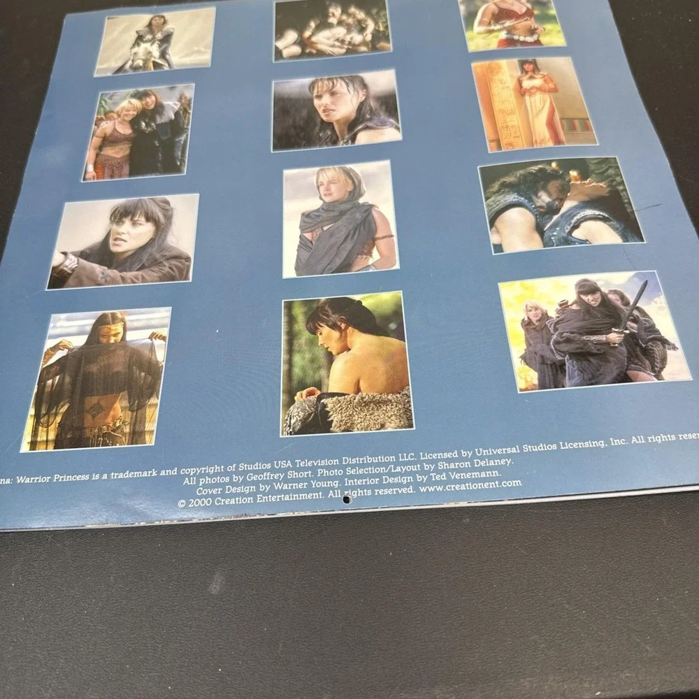 2001 Xena Warrior Princess Calendar Creation Ent. No Writing‎ Inside! RARE